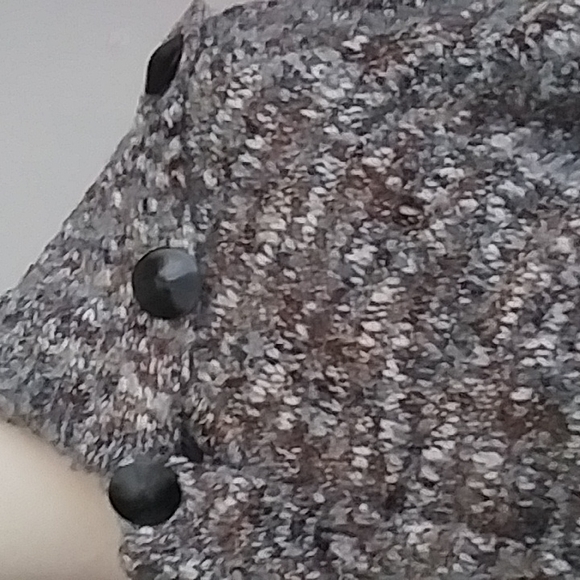 One A Earthy Asymmetrical Split Turtleneck Nubby Knit Sweater - Picture 8 of 16